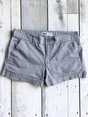 Old Navy Everyday Shorts Gray Chino Stretch Shorts Size 8